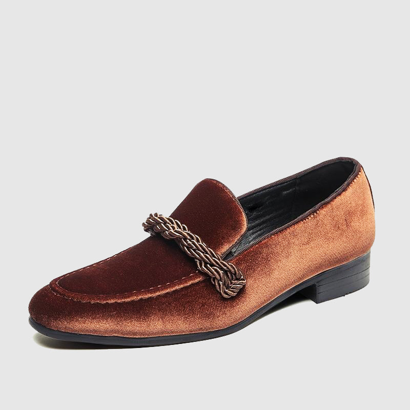 Mäns Loafers i Velvet Stil 4