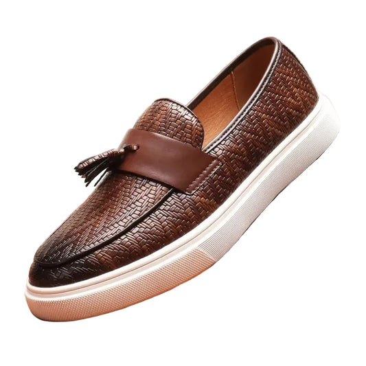 Mäns Loafers med Chevronväv 0
