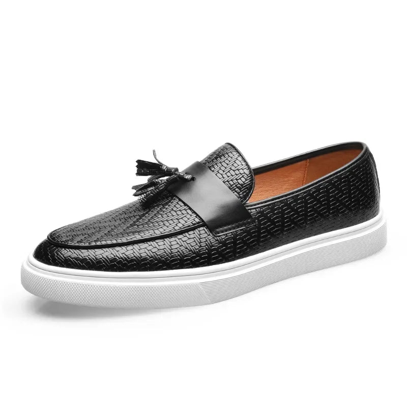 Mäns Loafers med Chevronväv 6