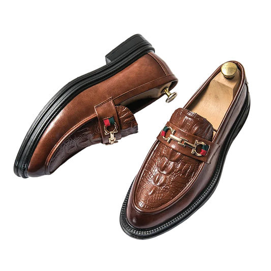 Mäns Loafers med Distinkt Design 0