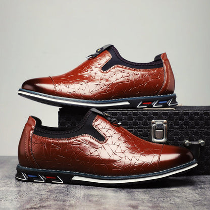 Mäns Loafers med Geometriskt Mönster 5