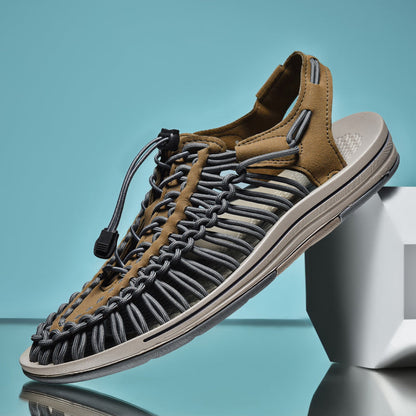 Mäns Mesh Sandaler Bekväm Design 6