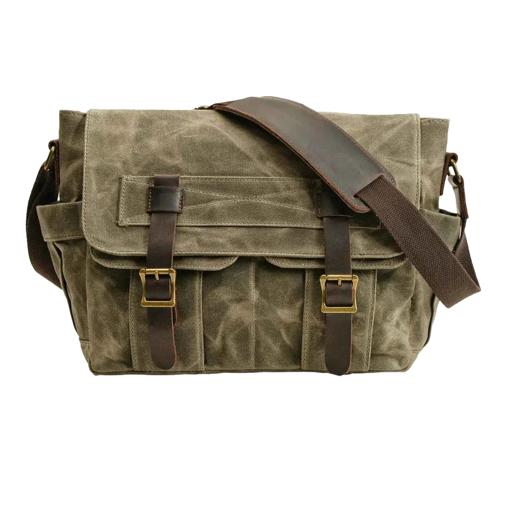 Mäns Messenger-väska med vintage stil 0