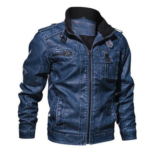 Mäns Motorcykeljacka Trendig Casual Stil 0