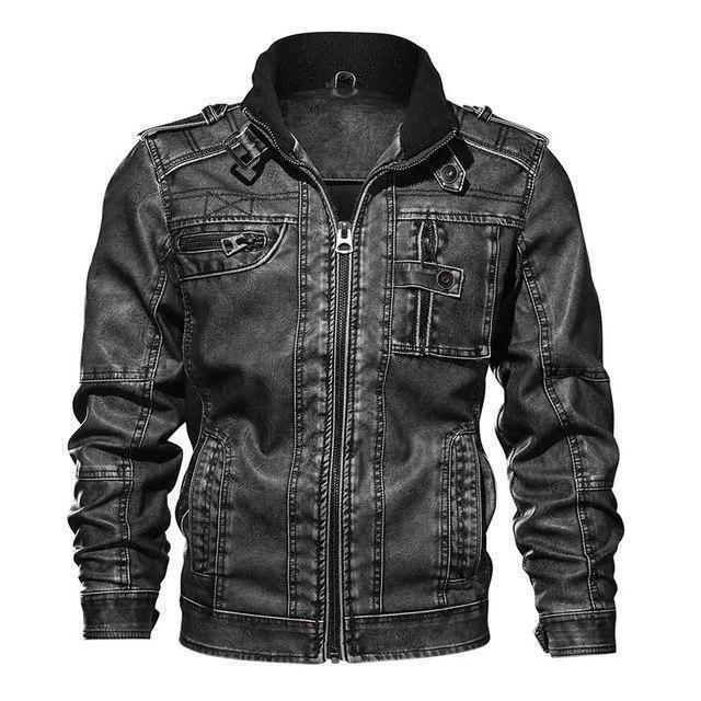 Mäns Motorcykeljacka Trendig Casual Stil 1