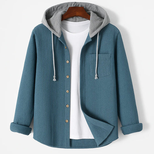 Mäns Overshirt med Huva i Manchesterstil 0