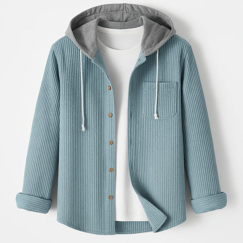 Mäns Overshirt med Huva i Manchesterstil 1