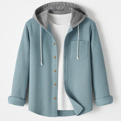 Mäns Overshirt med Huva i Manchesterstil 1