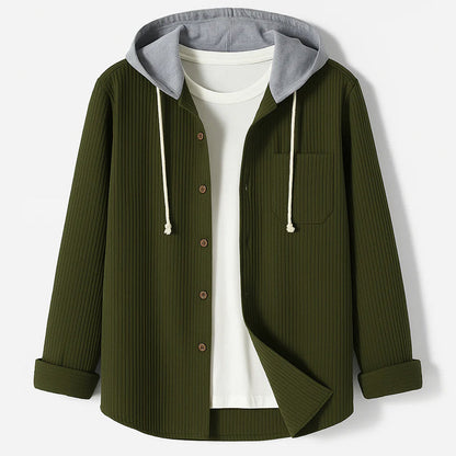 Mäns Overshirt med Huva i Manchesterstil 2