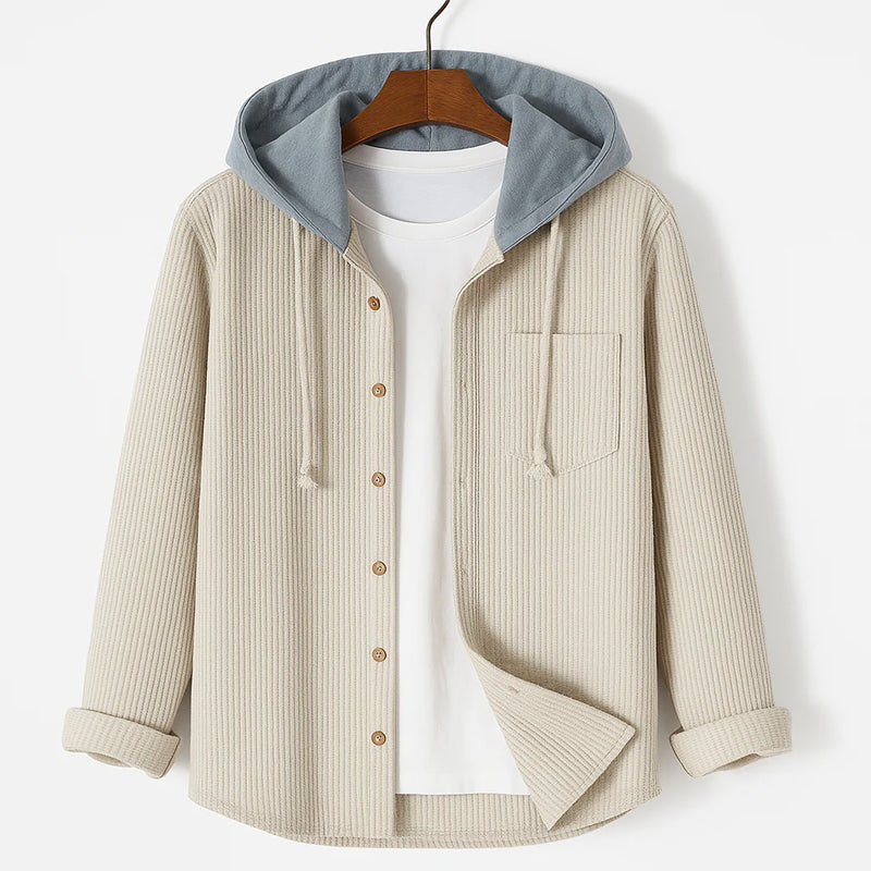 Mäns Overshirt med Huva i Manchesterstil 3
