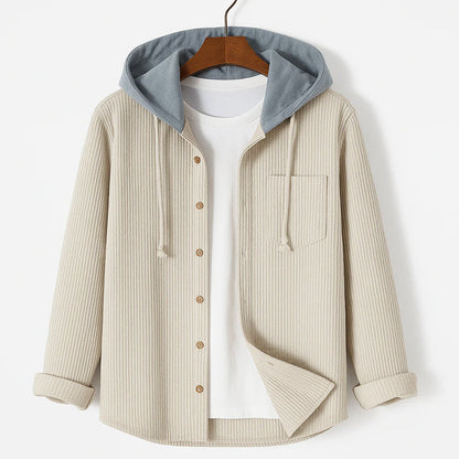 Mäns Overshirt med Huva i Manchesterstil 3