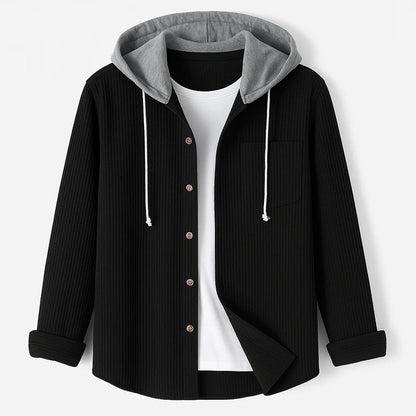 Mäns Overshirt med Huva i Manchesterstil 4