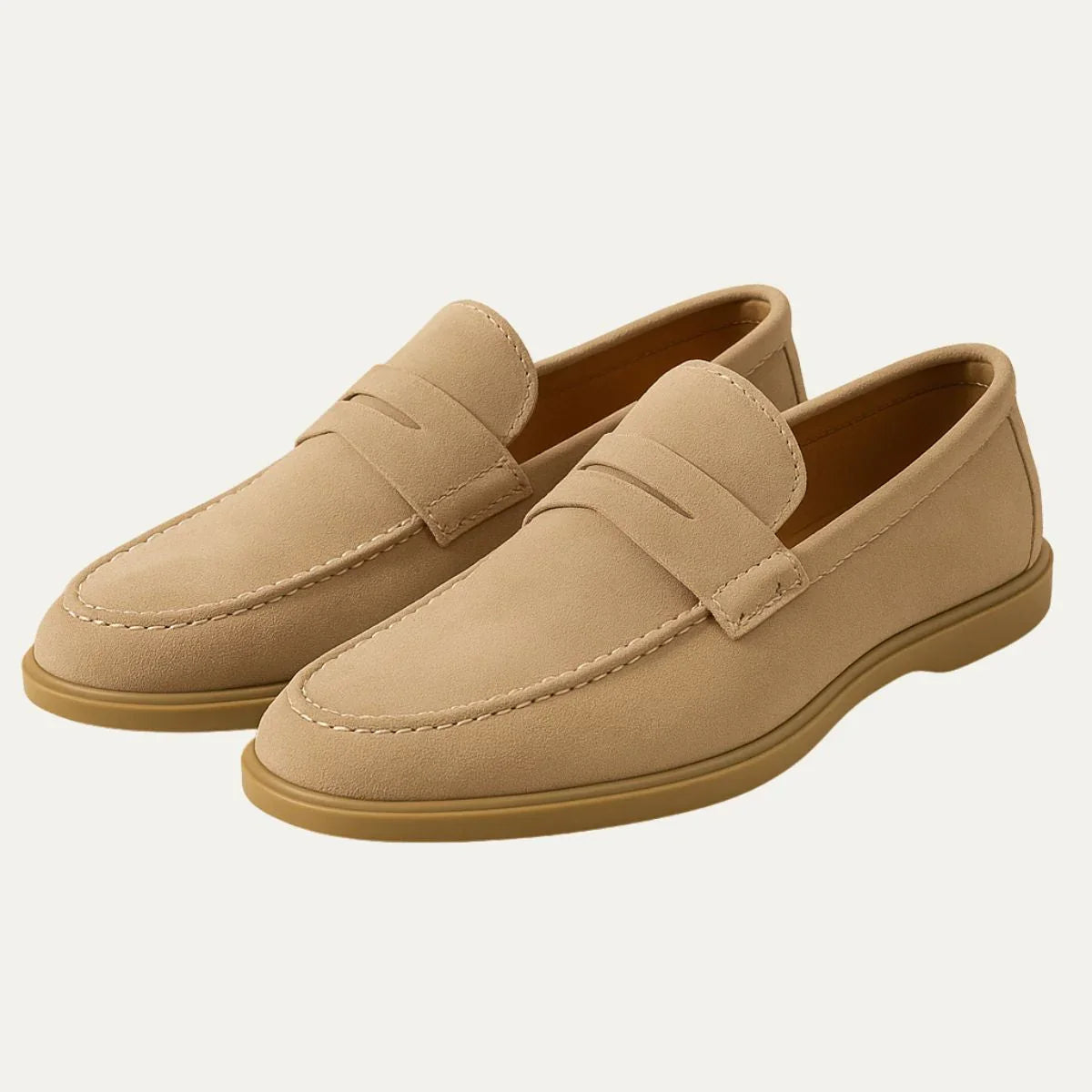 Mäns Penny Loafers Klassisk Slip-On 1