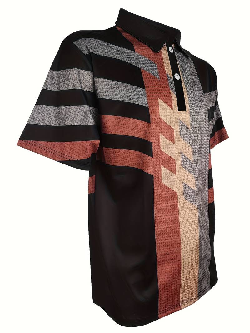 Mäns Pikétröja Vintage Stil 7