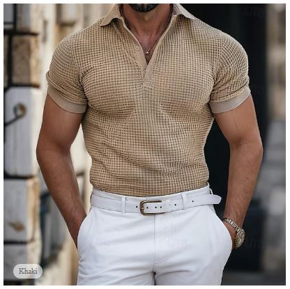 Mäns Pikétröja i Klassisk Stil 3