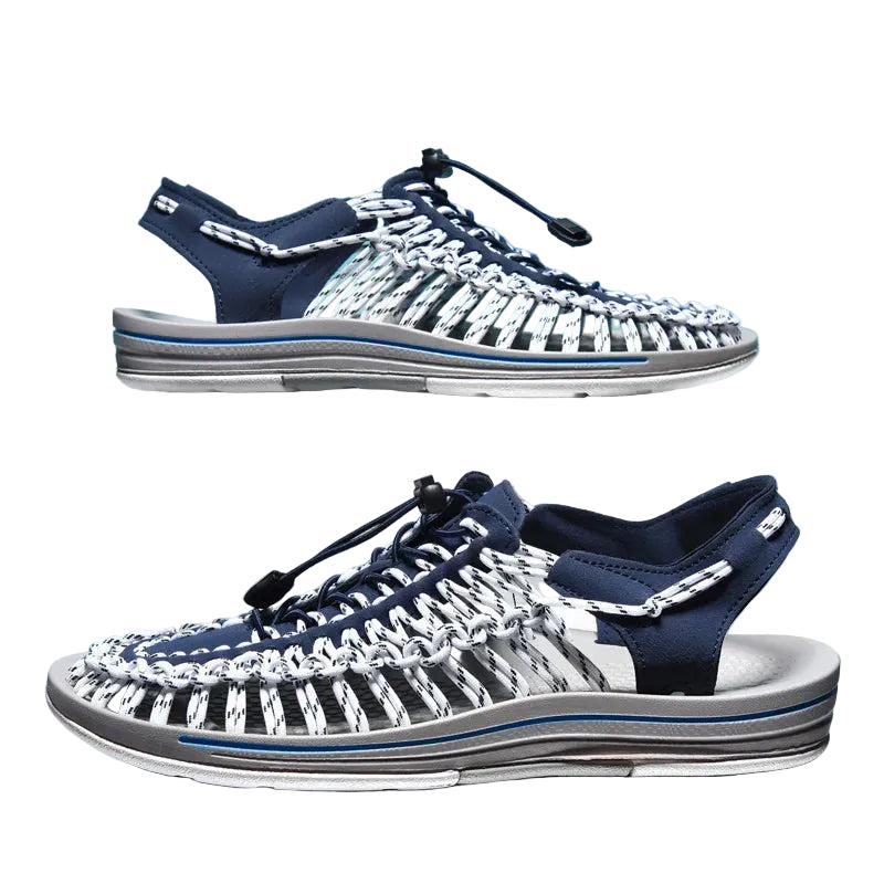Mäns Platta Sandaler Tropisk Stil 0