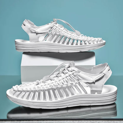 Mäns Platta Sandaler Tropisk Stil 2