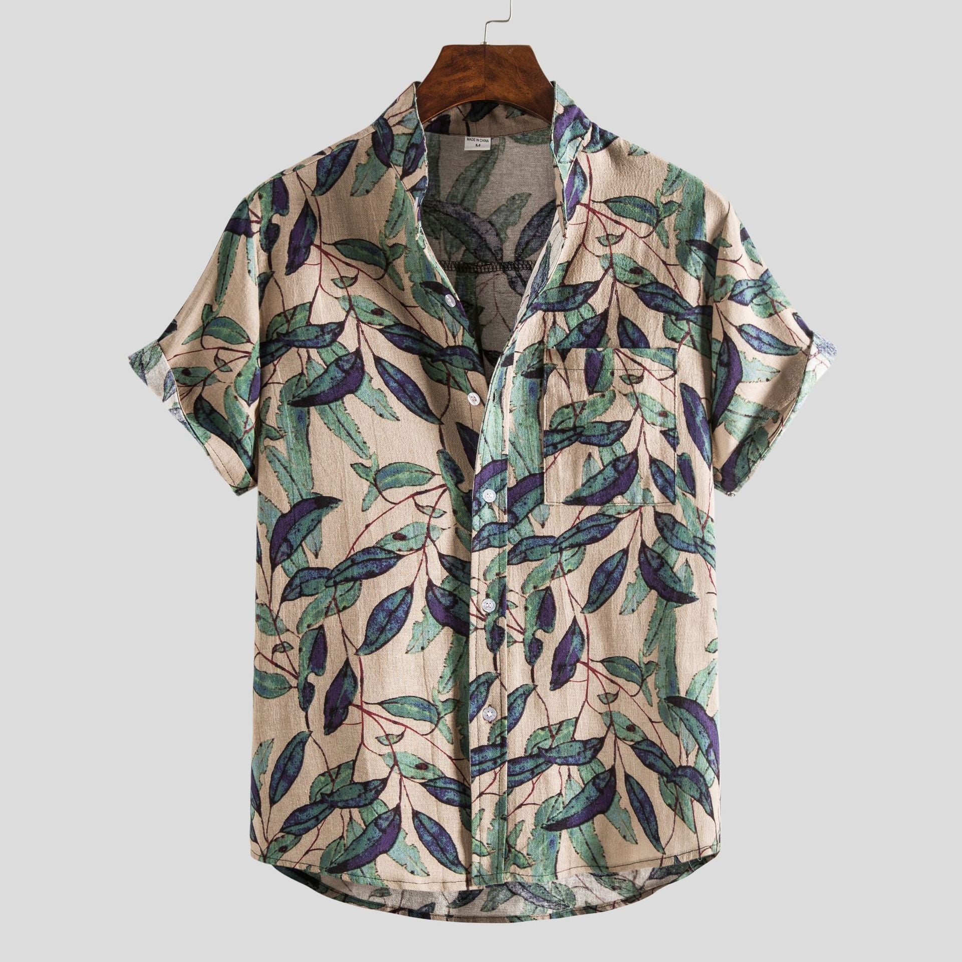 Mäns Polo T-shirt Livligt Tryck Bomull 2