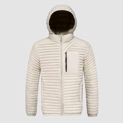 Mäns Pufferjacka med Huva Modern Design 4