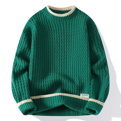 Mäns Pullover Tröja med Avslappnad Passform 4