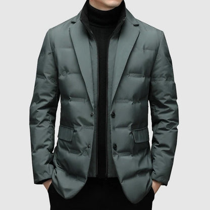 Mäns Quiltad Kavajjacka Modern Stil 1