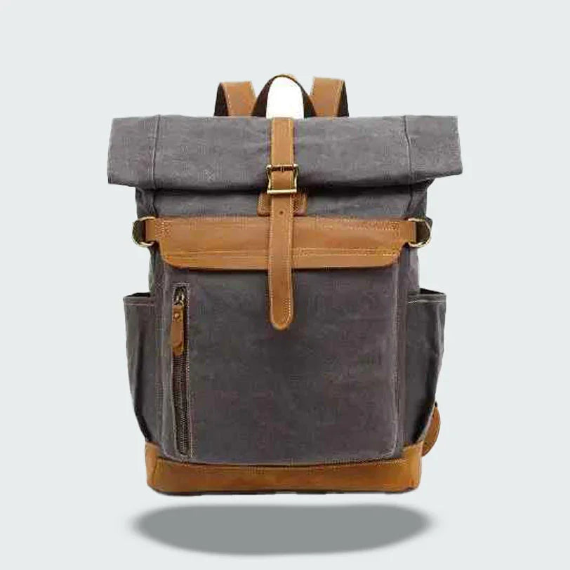 Mäns Roll Top Ryggsäck i Klassisk Stil 3