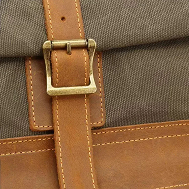 Mäns Roll Top Ryggsäck i Klassisk Stil 8