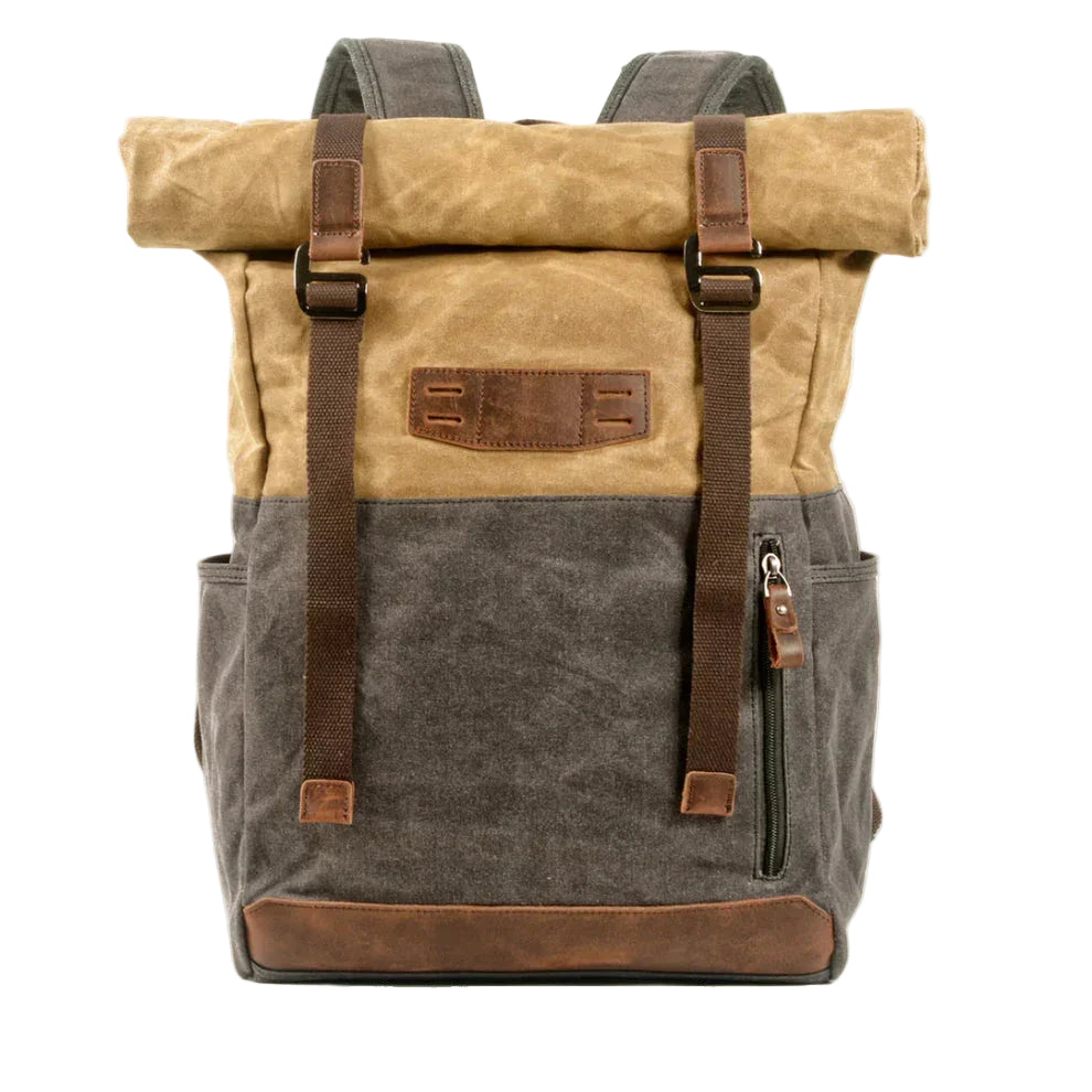 Mäns Rolltop Ryggsäck Modern Design 0