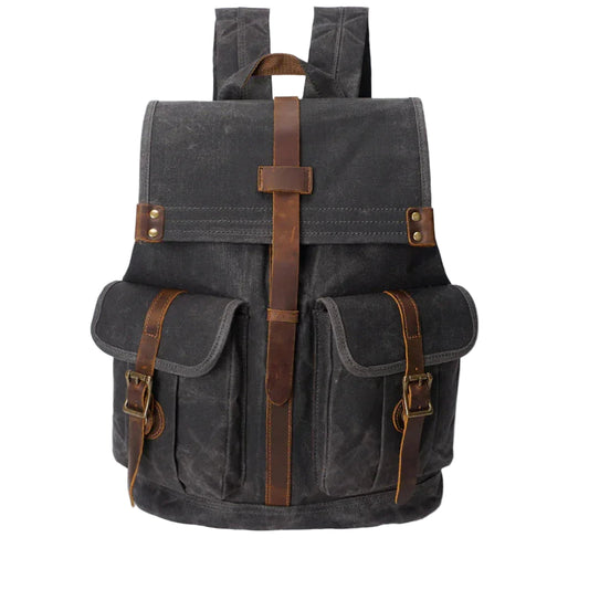 Mäns Ryggsäck med Lock Vintage Stil 0