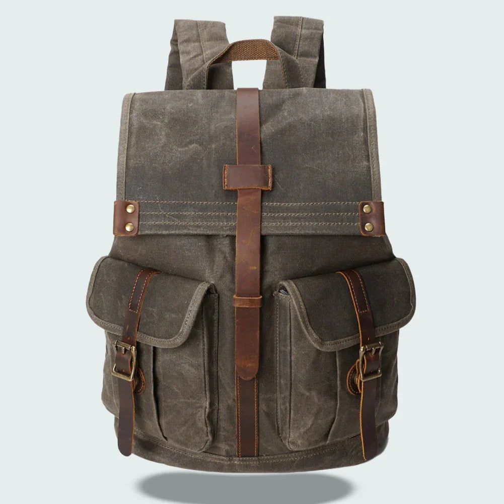 Mäns Ryggsäck med Lock Vintage Stil 1