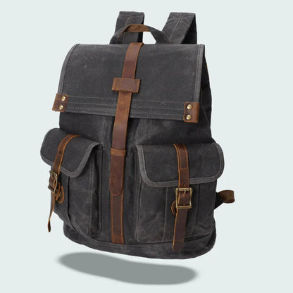 Mäns Ryggsäck med Lock Vintage Stil 3