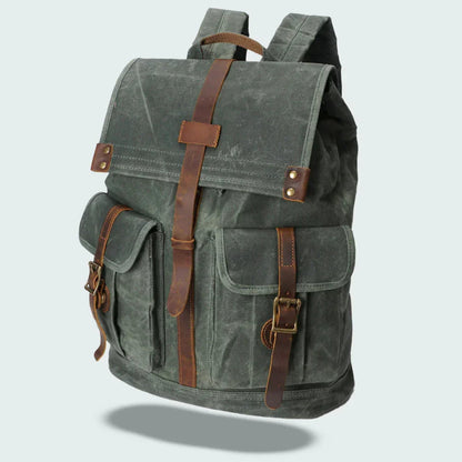 Mäns Ryggsäck med Lock Vintage Stil 5