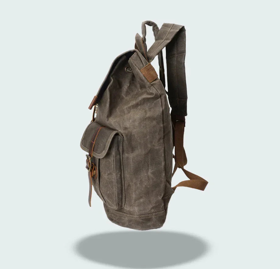 Mäns Ryggsäck med Lock Vintage Stil 6