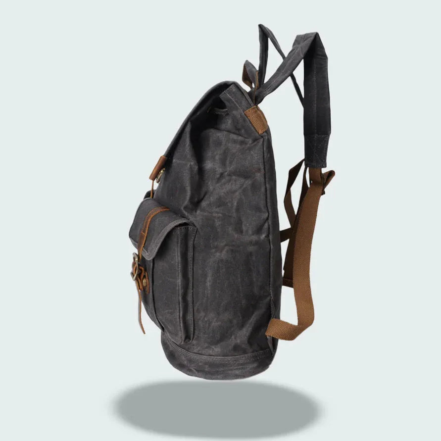 Mäns Ryggsäck med Lock Vintage Stil 7