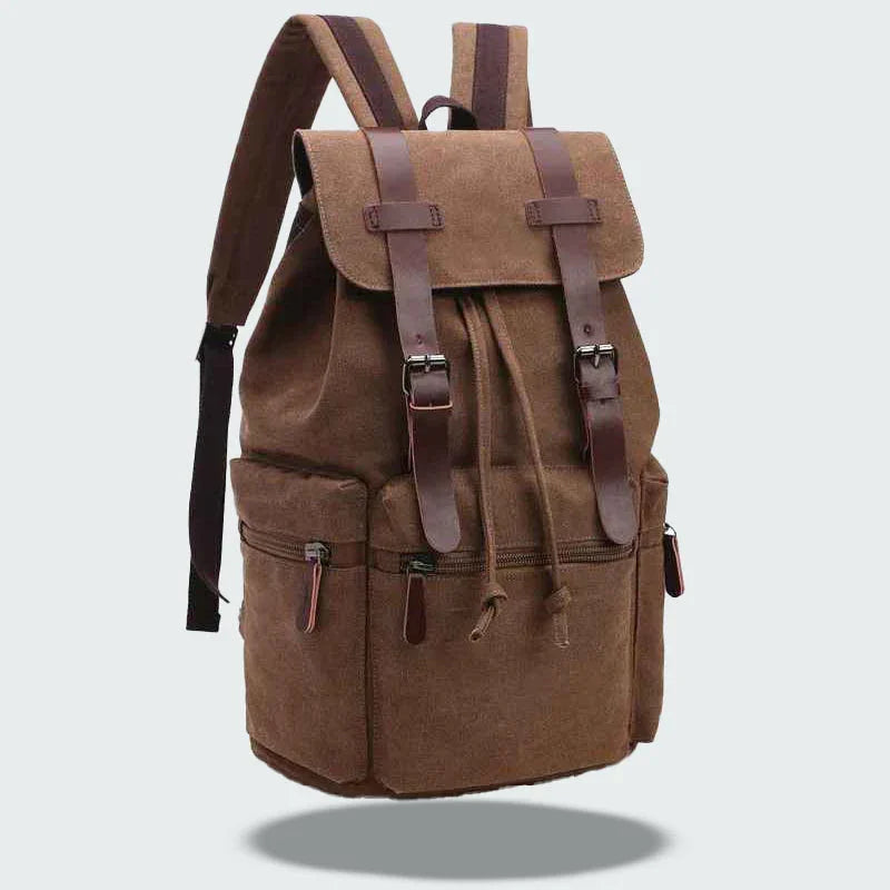 Mäns Ryggsäck med Lock och Fickor 3