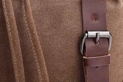 Mäns Ryggsäck med Lock och Fickor 6