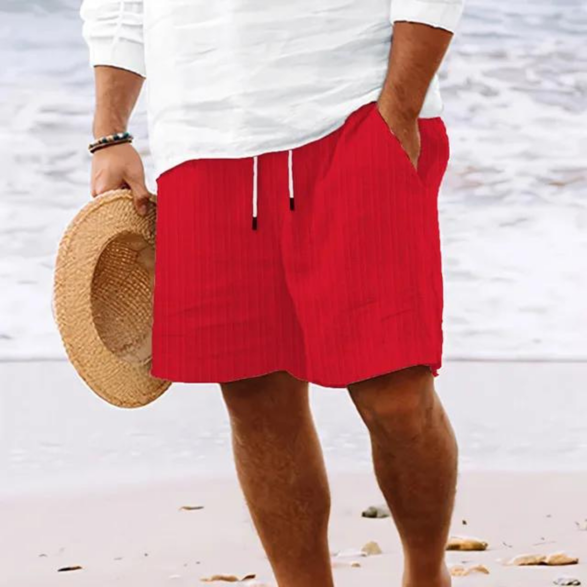 Mäns Shorts Lätta och Bekväma 9