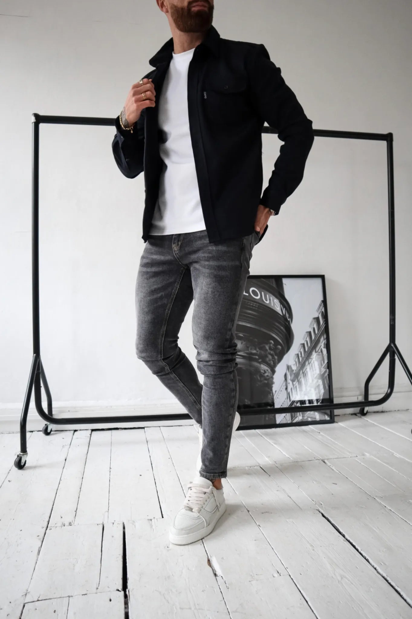 Mäns Skjortjacka Modern 6