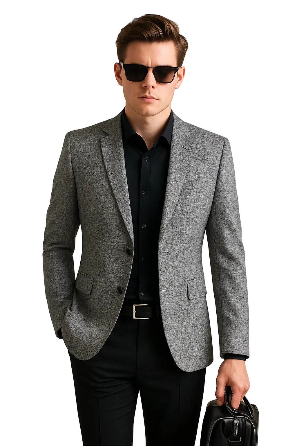 Mäns Slim Blazerjacka Modern Stil 0