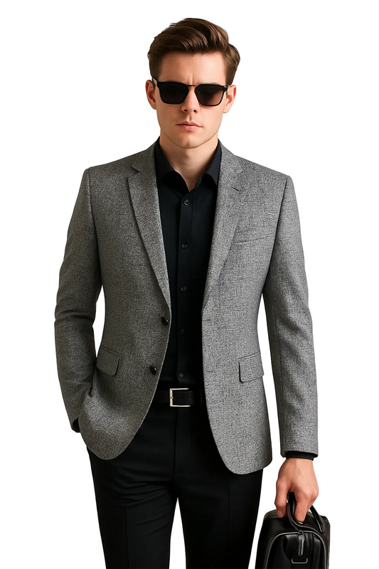 Mäns Slim Blazerjacka Modern Stil 0