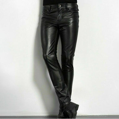 Mäns Slim Fit Byxor i Stilren Design 1