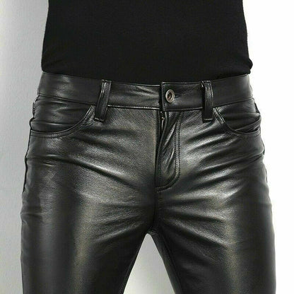 Mäns Slim Fit Byxor i Stilren Design 3