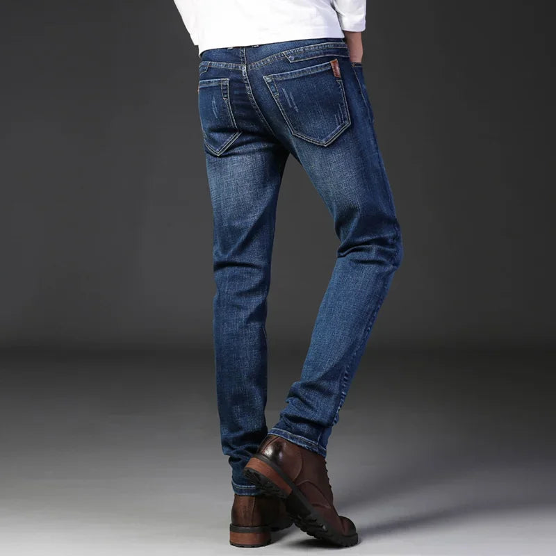 Mäns Slim Fit Jeans med 4-vägsstretch 1