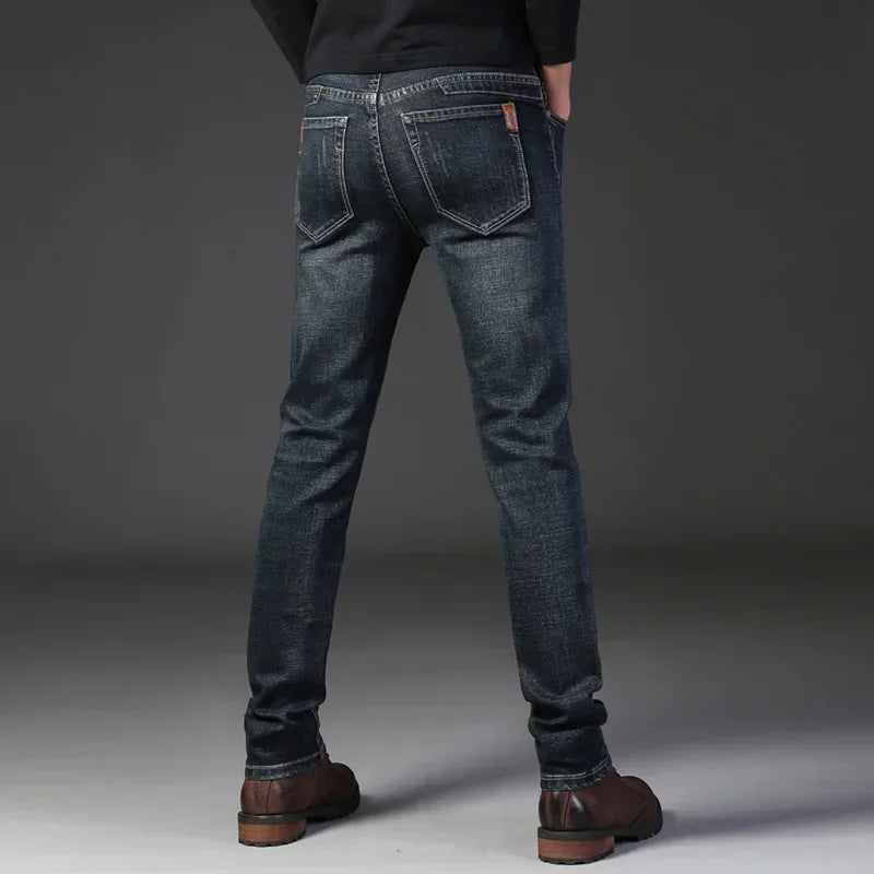 Mäns Slim Fit Jeans med 4-vägsstretch 4