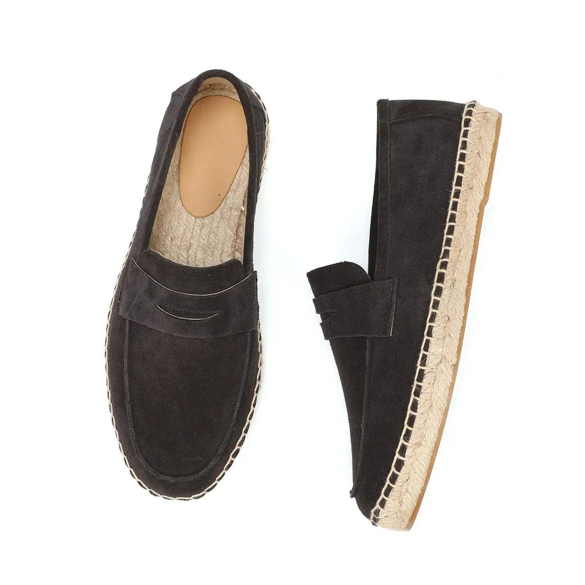 Mäns Slip-On Loafers Espadrille Stil 8