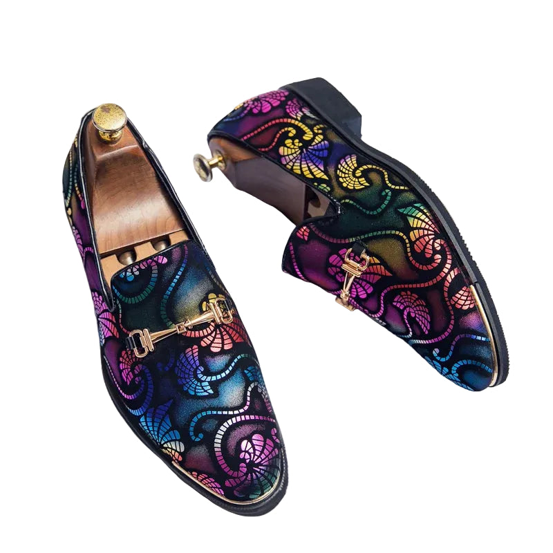 Mäns Slip-On Loafers Färgglada 0