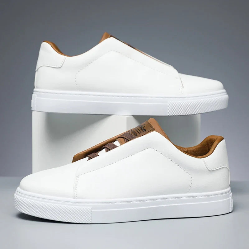 Mäns Slip-On Sneakers Låg Topp 7