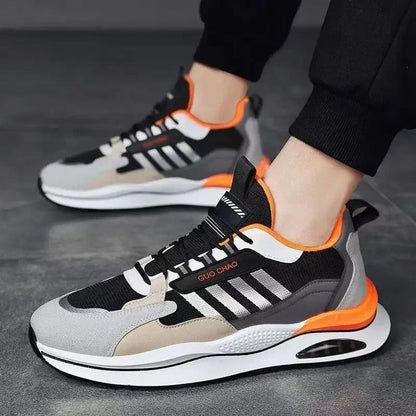 Mäns Sneakers Lågtopps Sportig Design med Tjock Sula 2