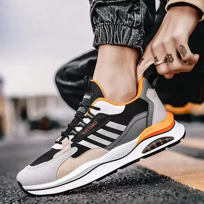 Mäns Sneakers Lågtopps Sportig Design med Tjock Sula 3