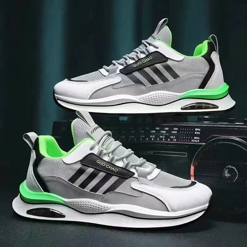 Mäns Sneakers Lågtopps Sportig Design med Tjock Sula 5